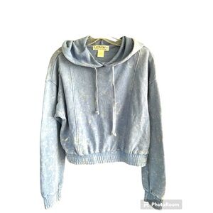 CUT & PASTE HOODIE size S, blue faded look